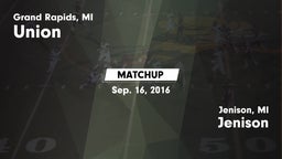 Matchup: Union  vs. Jenison   2016