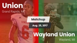 Matchup: Union  vs. Wayland Union  2017