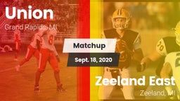 Matchup: Union  vs. Zeeland East  2020