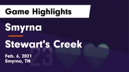 Smyrna  vs Stewart's Creek  Game Highlights - Feb. 6, 2021