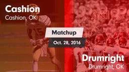 Matchup: Cashion  vs. Drumright  2016