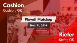 Matchup: Cashion  vs. Kiefer  2016