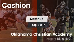 Matchup: Cashion  vs. Oklahoma Christian Academy  2017