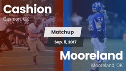 Matchup: Cashion  vs. Mooreland  2017