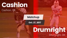 Matchup: Cashion  vs. Drumright  2017