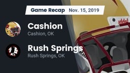 Recap: Cashion  vs. Rush Springs  2019