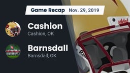 Recap: Cashion  vs. Barnsdall  2019