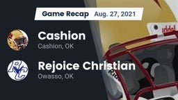 Recap: Cashion  vs. Rejoice Christian  2021