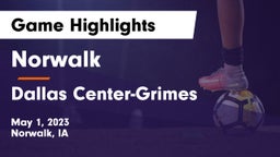 Norwalk  vs Dallas Center-Grimes  Game Highlights - May 1, 2023