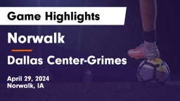 Norwalk  vs Dallas Center-Grimes  Game Highlights - April 29, 2024
