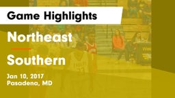 Northeast  vs Southern  Game Highlights - Jan 10, 2017