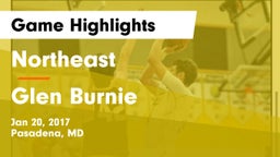 Northeast  vs Glen Burnie  Game Highlights - Jan 20, 2017