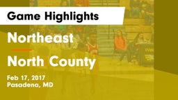 Northeast  vs North County  Game Highlights - Feb 17, 2017