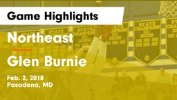 Northeast  vs Glen Burnie  Game Highlights - Feb. 2, 2018