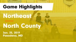 Northeast  vs North County  Game Highlights - Jan. 25, 2019