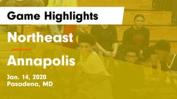 Northeast  vs Annapolis  Game Highlights - Jan. 14, 2020