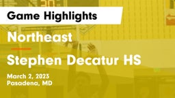 Northeast  vs Stephen Decatur HS Game Highlights - March 2, 2023