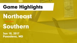 Northeast  vs Southern  Game Highlights - Jan 10, 2017