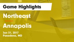 Northeast  vs Annapolis  Game Highlights - Jan 31, 2017
