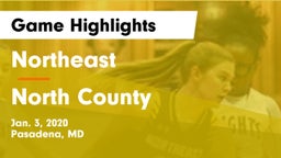 Northeast  vs North County  Game Highlights - Jan. 3, 2020