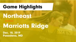 Northeast  vs Marriotts Ridge  Game Highlights - Dec. 18, 2019
