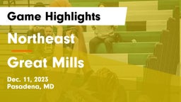 Northeast  vs Great Mills Game Highlights - Dec. 11, 2023
