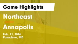Northeast  vs Annapolis  Game Highlights - Feb. 21, 2024