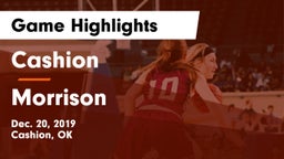 Cashion  vs Morrison  Game Highlights - Dec. 20, 2019