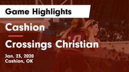 Cashion  vs Crossings Christian  Game Highlights - Jan. 23, 2020