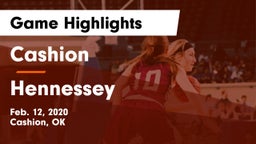 Cashion  vs Hennessey  Game Highlights - Feb. 12, 2020