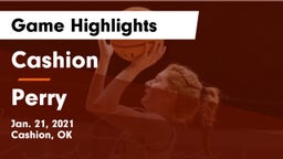 Cashion  vs Perry  Game Highlights - Jan. 21, 2021