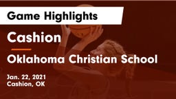 Cashion  vs Oklahoma Christian School Game Highlights - Jan. 22, 2021