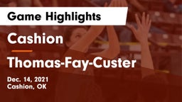 Cashion  vs Thomas-Fay-Custer  Game Highlights - Dec. 14, 2021