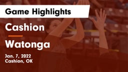 Cashion  vs Watonga  Game Highlights - Jan. 7, 2022