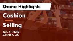 Cashion  vs Seiling  Game Highlights - Jan. 11, 2022