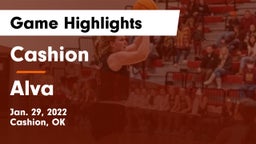 Cashion  vs Alva  Game Highlights - Jan. 29, 2022