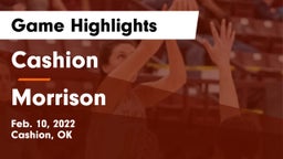 Cashion  vs Morrison  Game Highlights - Feb. 10, 2022