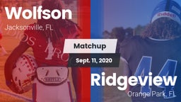 Matchup: Wolfson  vs. Ridgeview  2020
