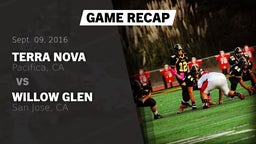 Recap: Terra Nova  vs. Willow Glen  2016