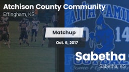 Matchup: Atchison County vs. Sabetha  2017
