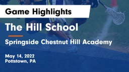 The Hill School vs Springside Chestnut Hill Academy  Game Highlights - May 14, 2022