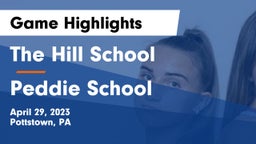 The Hill School vs Peddie School Game Highlights - April 29, 2023