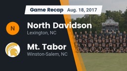 Recap: North Davidson  vs. Mt. Tabor  2017