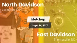 Matchup: North Davidson High vs. East Davidson  2017