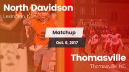 Matchup: North Davidson High vs. Thomasville  2017