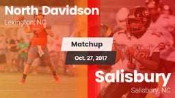 Matchup: North Davidson High vs. Salisbury  2017