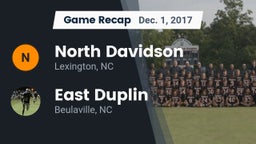 Recap: North Davidson  vs. East Duplin  2017