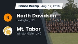 Recap: North Davidson  vs. Mt. Tabor  2018