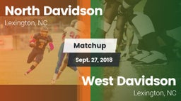 Matchup: North Davidson High vs. West Davidson  2018