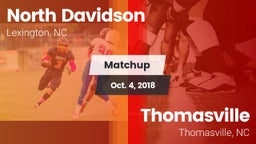 Matchup: North Davidson High vs. Thomasville  2018